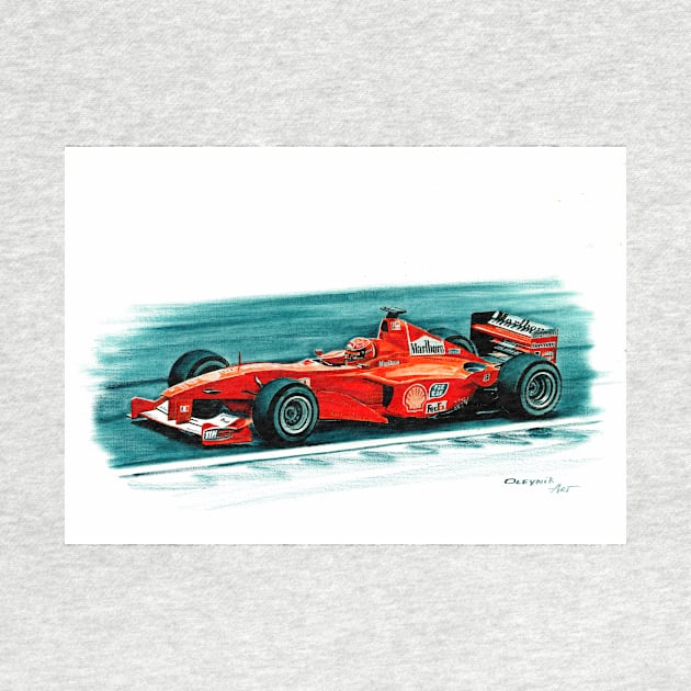 Michael Schumacher, 2000 Ferrari F1-2000 by oleynik